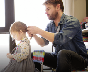 Dad and daughter bonding